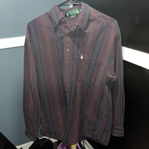 Vintage Knights of Round Table Long Sleeve Button Up - Picture 3 of 3